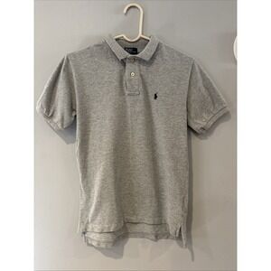 Polo Ralph Lauren Gray Short Sleeve Shirt Boys 8-10 Small